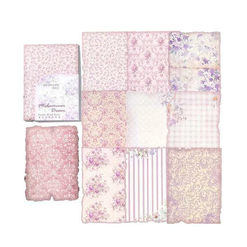 30Pcs/Pack Gentle Wind Series Scrapbooking Decorative Paper Material Perfect for Collage Journaling Craft Diy Supplies