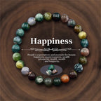 8mm Natural Stone Beaded Bracelets For Women Men Bring Wealth Love Energy Protection Crystal Beads Bracelets Meditation Jewelry