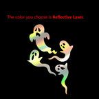 Halloween Car Rearview Mirror Ghost Stickers – Spooky Bat Decals