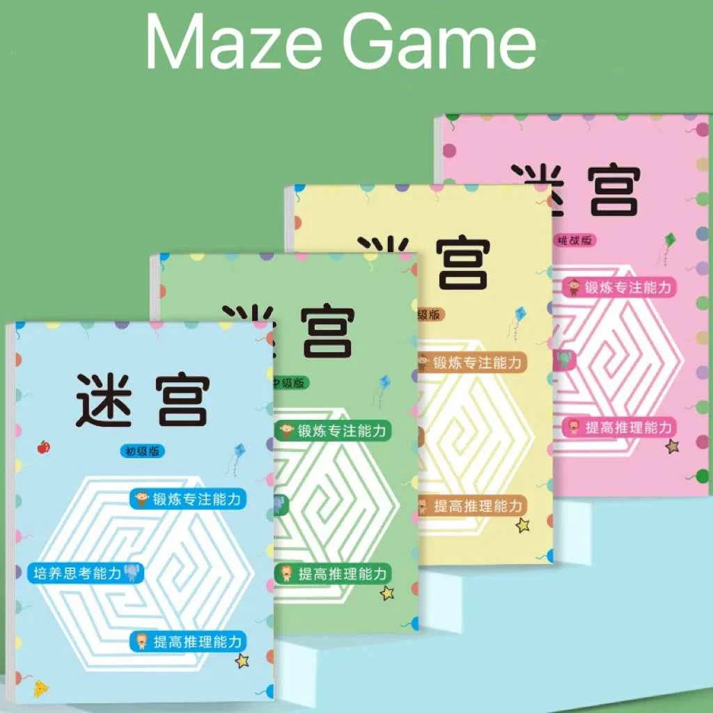 1 Pcs Children Concentration Maze Training Book Student Thinking Development Toy Training Attention
