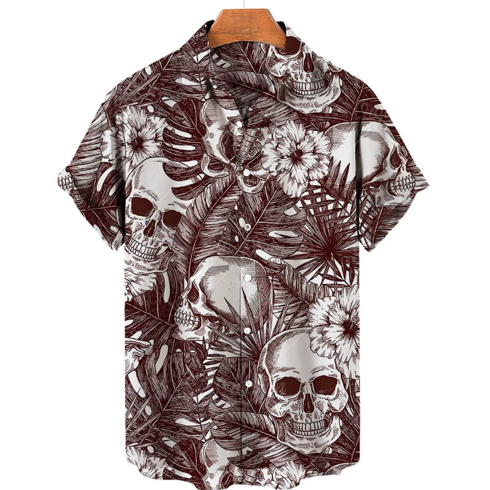 Men's Designer Hawaii Shirts Short Sleeve Collar Top Fashion Streetwear 3d Printed XS-5XL Hiphop Casual Vintage Clothing