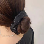 1/3PCS Satin Scrunchies with Rhinestones – Soft & Comfortable Hair Ties for Ponytails and Stylish Hair Accessories