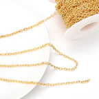 Louleur High Quality Necklace Chain Bulk Cross Chains For Jewelry Making Findings DIY Necklace Bracelet Chain Materials
