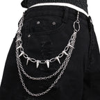 Hip Hop Punk Rock Metal Pants Waist Chain Men Women Key Chain Trousers Chain Wallet Keychain Jeans Unisex Hip-hop Jewelry Gift
