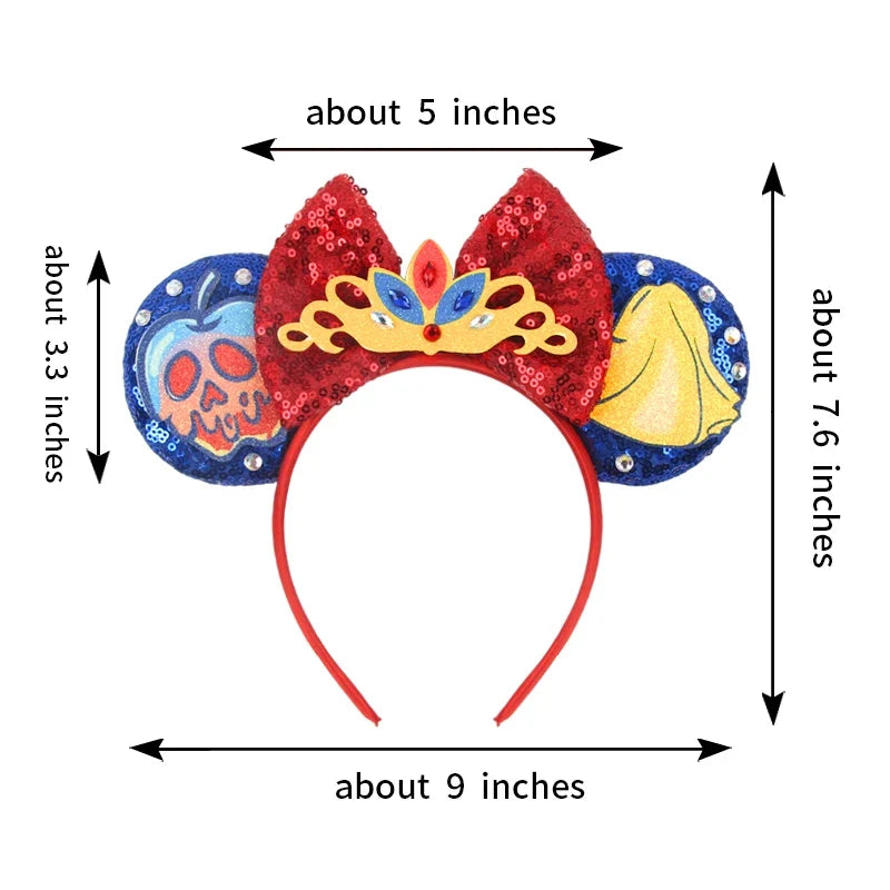 Nieuwste Mickey Mouse Oren Hoofdband Kid Adult Festival Party Pailletten Strik Haarband Vrouwen Baby Girl Party Haar Accessories