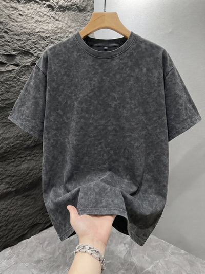 Men's Vintage Acid Washed Oversized T-Shirt – Unisex Streetwear Tee