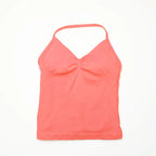 NCLAGEN Longline Strappy Top Sports Yoga Vest Women's Fitness Tank Top Gym Beautiful Open Back Bra Running Workout Halter