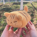 Cute Orange Cat Plush Toy Kawaii Fluffy Kitty Plushie Toy Soft Cat Stuffed Doll Toy Home Decoration for Friends Birthday Gift