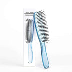 Japanese Premium Head Massager Scalp Brush Hair Massager Shampoo Brush Wet Plastic Detangling Brush Hair Cleaning Comb Rose Gold