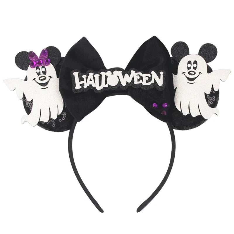 Nieuwste Mickey Mouse Oren Hoofdband Kid Adult Festival Party Pailletten Strik Haarband Vrouwen Baby Girl Party Haar Accessories