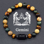 12 Zodiac Sign Bracelet Homme Constellation Bracelet for Men Aries Virgo Leo Libra Charm Bangle Women Friendship Jewelry on Hand