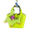 Mini PU Leather Bag For AirPods Case/Lip Balm/Coins With Tiny Dachshund As Decoration-Functional & Decor Leather Pouch-Gift