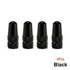 4PCS Aluminum Alloy Presta Valve Caps For Road MTB Track Racing Bike Tires French Valve Wheel Tube Covers