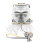 Cute Bowknot Cat Harness Dress with Leash