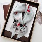 1PC Solid Color Square Scarf Women Luxury Beach Scarf Fashion Lady Hair Head Bandana Wraps Female Neckerchief Hijab Shawl
