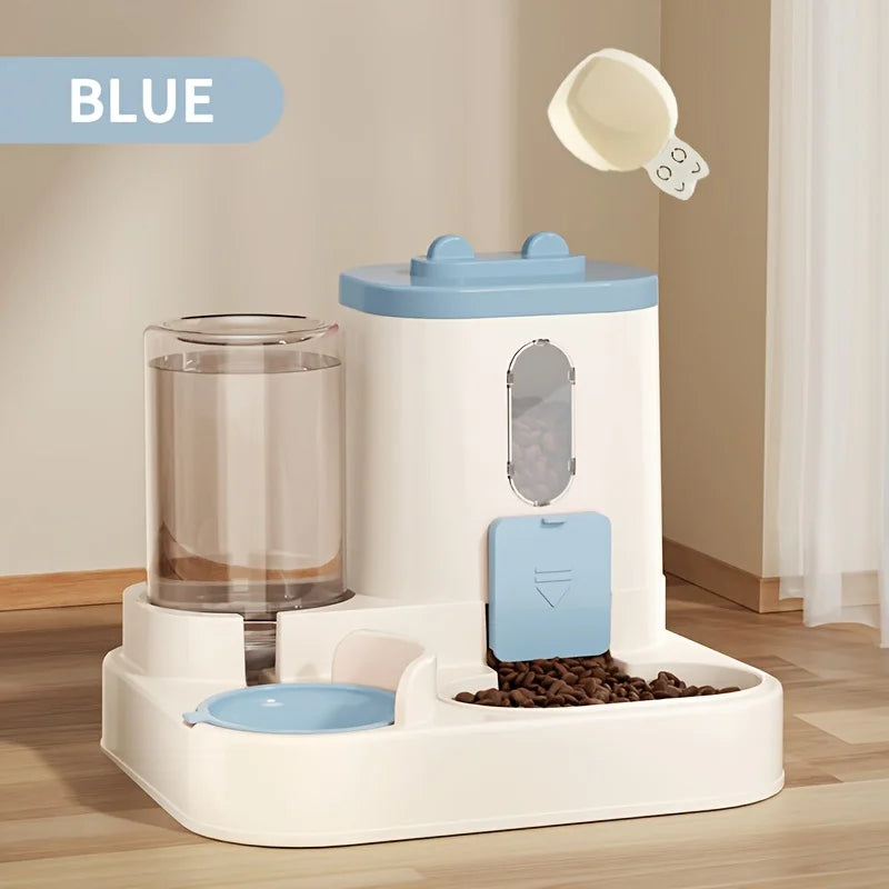 2 in 1  Fully Automatic Pet Food & Water Dispenser