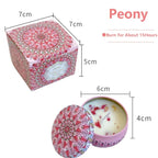 1/4PCS Vintage Scented Candles Soy Wax Candle Jars Flower Fragrance Scent Candle Wedding Ceremony Birthday Gifts Home Decoration