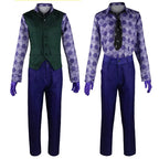 Men Clown Cosplay Costume Clown full set Coat Shirt Vest Tie Suit Outfits for Male Halloween Costumes