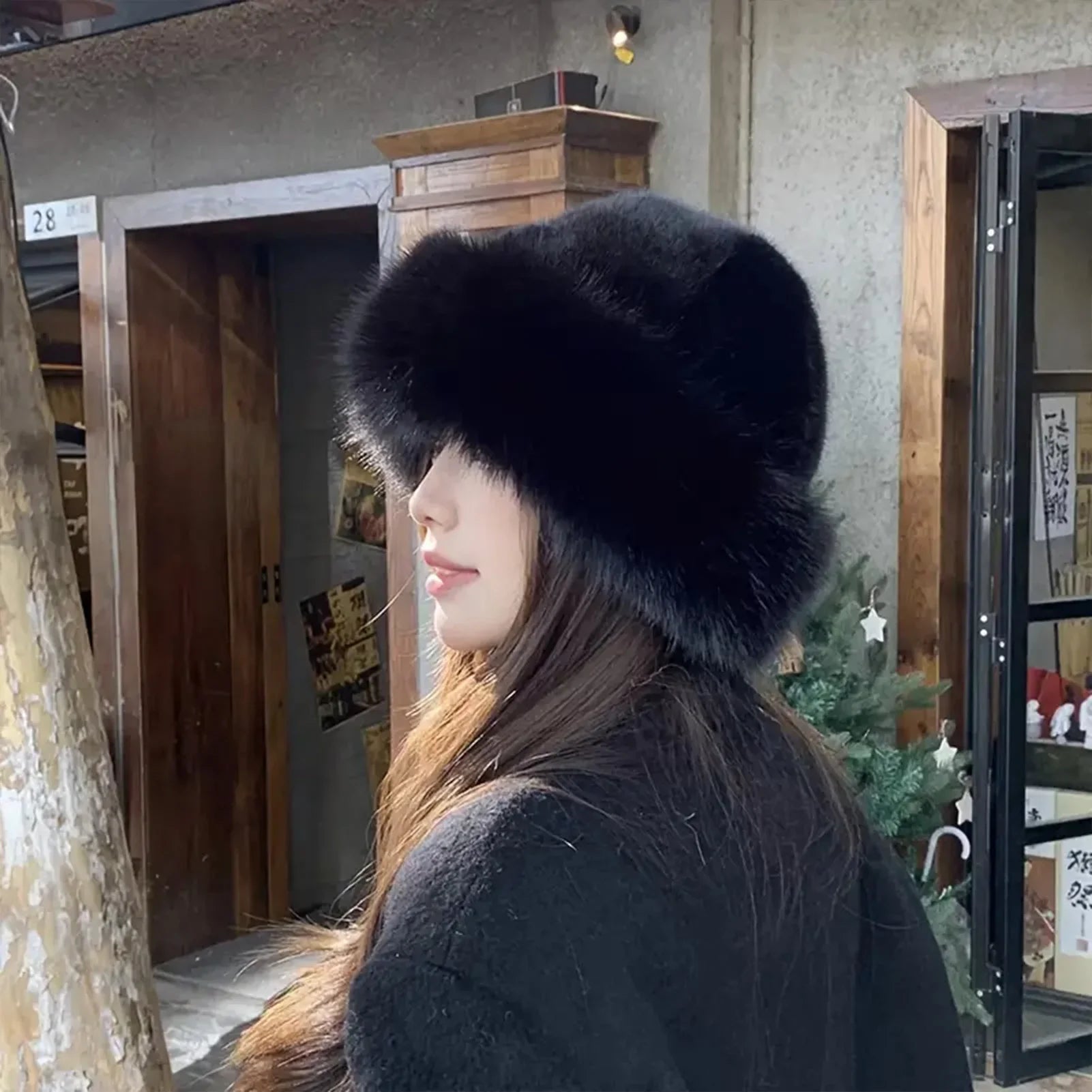 Plush Warm Mongolian Fur Winter Hat with Ear Protection