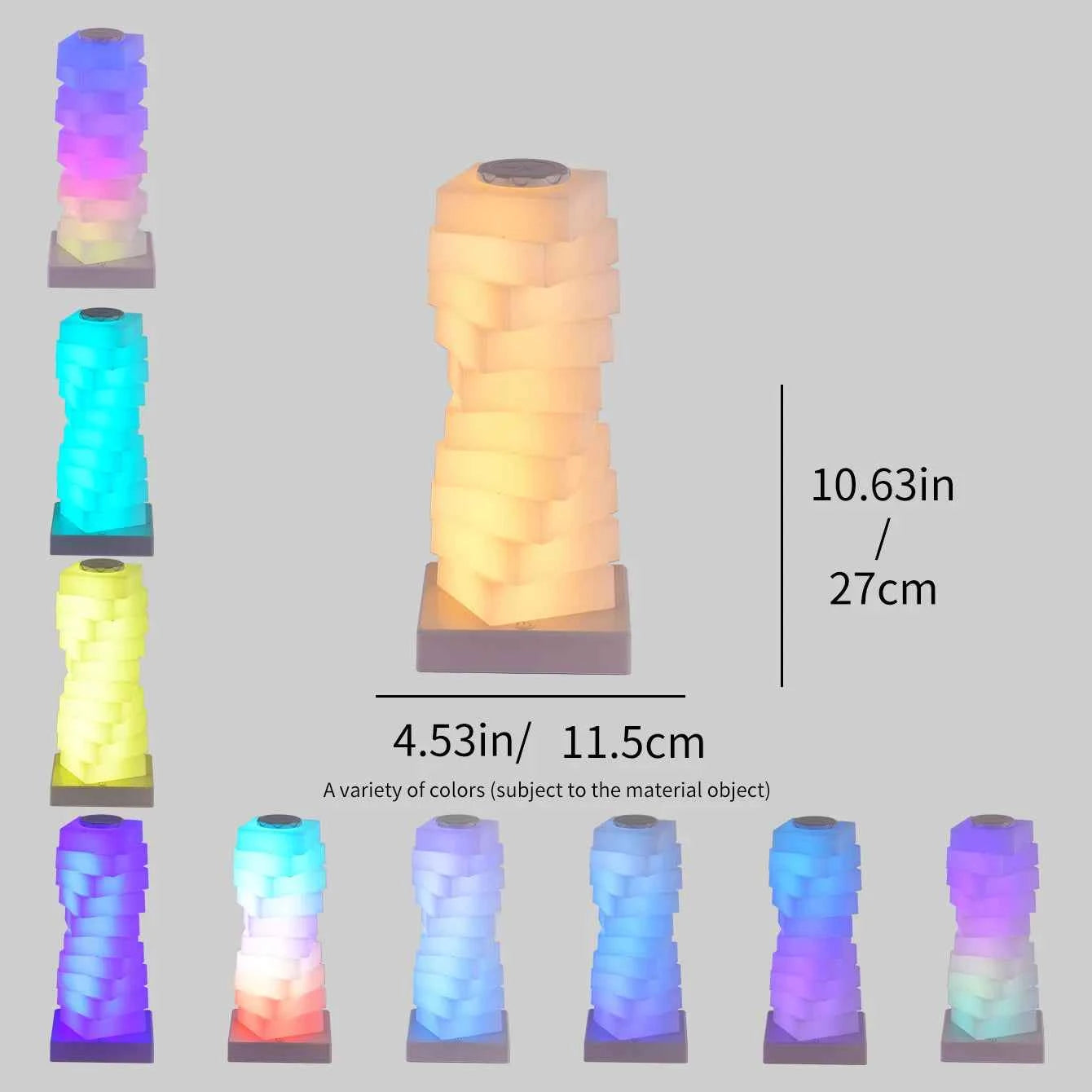 Creative DIY Table Lamp RGB 16 Color Options for Living Room Bar Decor LED light touch switch Multi step light