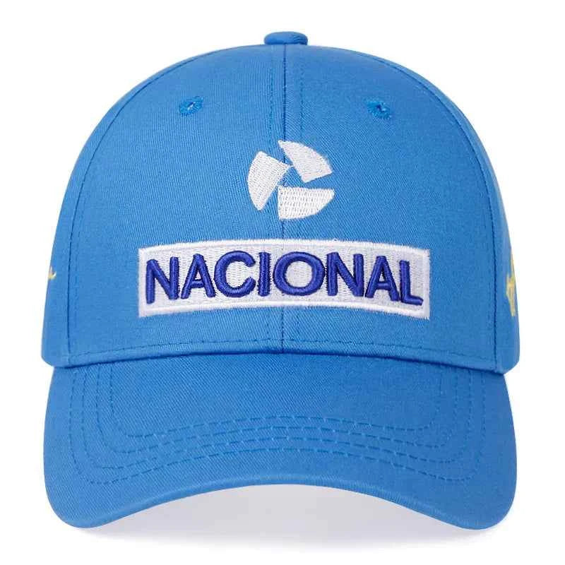 New Ayrton Senna Racer Fashion Embroidery Cap Outdoor Sun Protection Team Baseball Cap