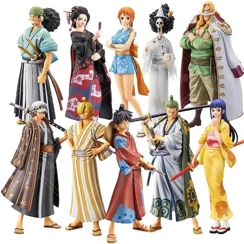 One Piece Anime Figures 18CM – Luffy, Zoro, Chopper & Nami