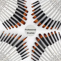 12/24/48pcs Paint Brushes Set Professional Paint Brush Round Pointed Tip Nylon Acrylic Brush For Acrylic Watercolor Oil Painting