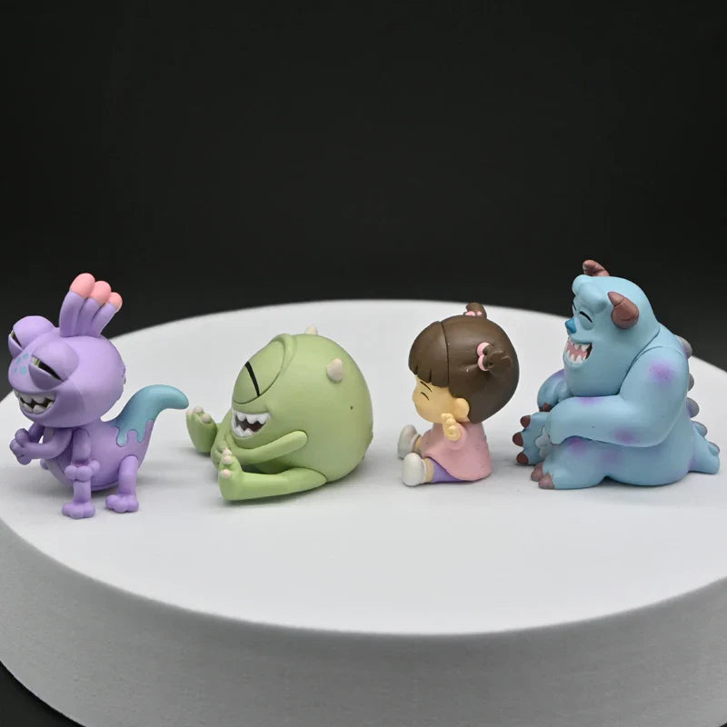 Monsters Inc Mini Figures 4PCS – Cartoon Character Collectible Toy Set