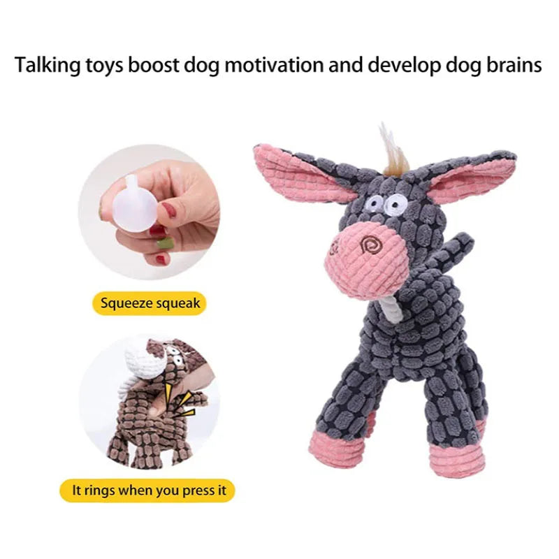 Squeaky Dog Toy – Durable Chew & Molar Toy for Small & Large Dogs