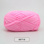40-50g/Set 4ply Milk Cotton(80%) Knitting Yarn Needlework Dyed Lanas For Crochet Craft Sweater Hat Dolls At Low Price