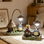 Creativity LED Desk Lamp Anime Totoro Cartoon with Bulbs Night Light for Bedroom Bedsides Desktop Ornament Gift Figure Decor