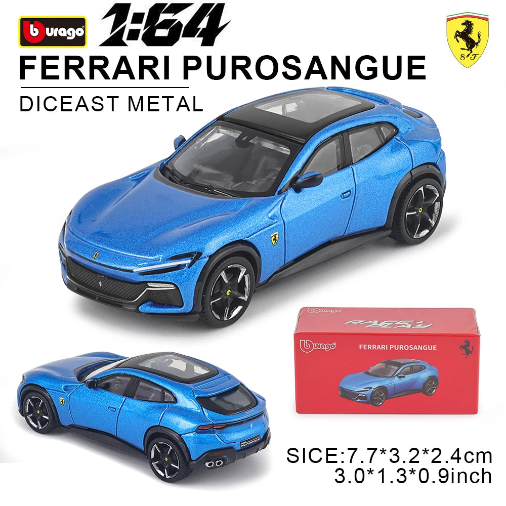 Bburago 1: 64 Ferrari series Multiple choices SP3 812 ENZO F40 F12TDF SF90 458 Car Die Casting Model  Gift Toy