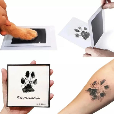 Paw Print Clean Touch Ink Pad – Inkless Pet Paw & Nose Print Keepsake Kit for Dogs & Cats