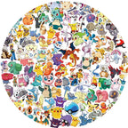 50/100/200pcs Pokemon Anime Stickers Pikachu Kawaii Sticker Laptop Suitcase Skateboard Guitar Phone Cartoon Kid Gift Toys