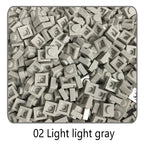 100Pcs DIY Bricks Parts 3024 1x1 Plate Educational Tech Construction Assmble Compatible Block Parts Toys for Child Kids