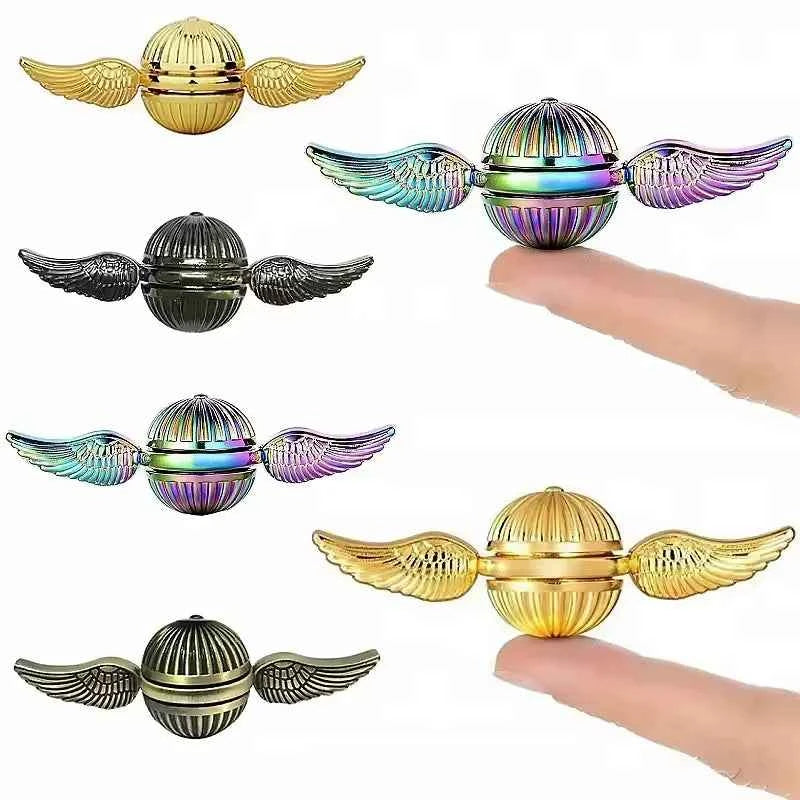 EDC Magic Fidget Spinner, Adult Stress-resistant Fidget Spinner Irritability Stress-relieving Toy, Rotating Metal Ball Table Toy