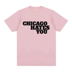 Rapper Chief Keef Chicago Hates You Same Style T-shirt Men Fashion Hip Hop Oversized T Shirt Casual Cotton Short Sleeve T-shirts