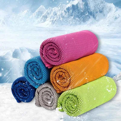 Circular Silicone Wrapped Cold Towel Cooling Towel Quick Drying Microfiber Towels Beach Accessories Towel Sport Fitness 2026