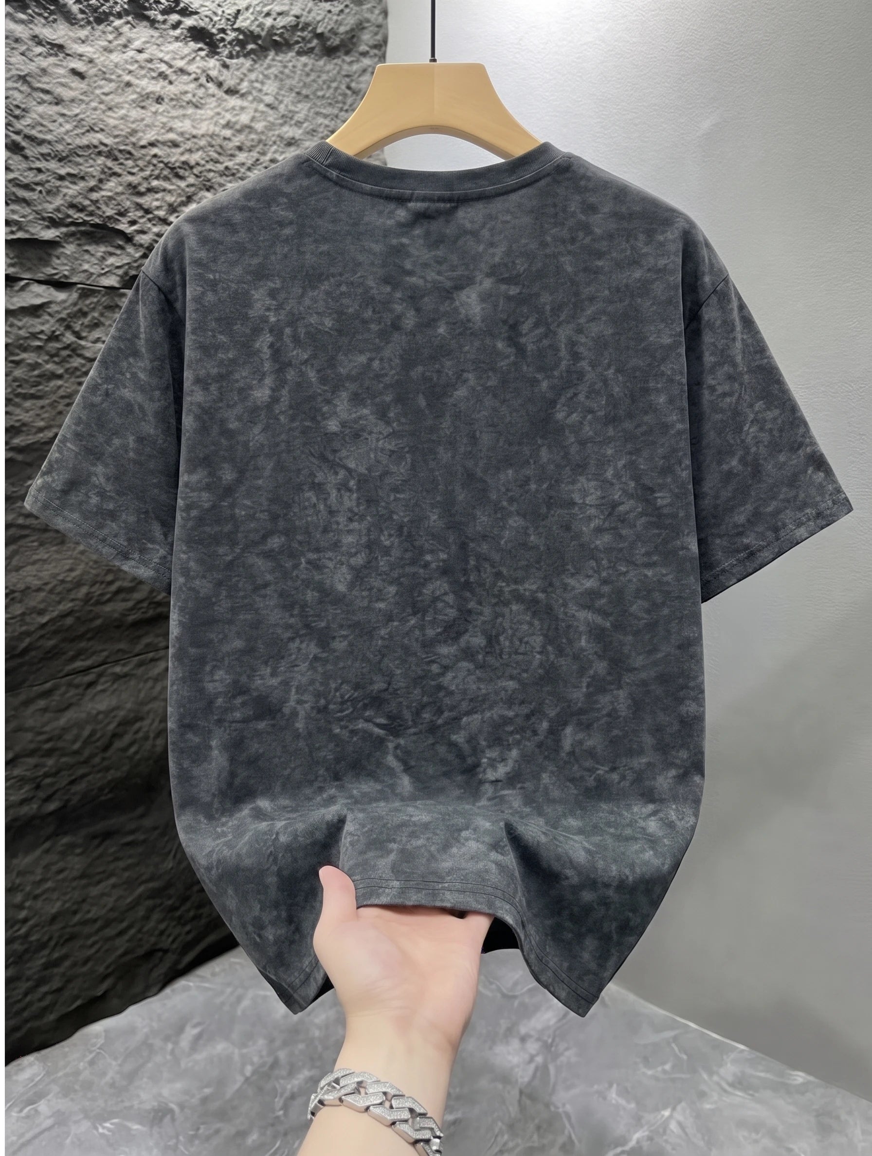 Men's Vintage Acid Washed Oversized T-Shirt – Unisex Streetwear Tee