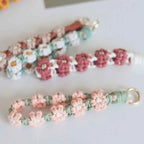 Korean Style Boho Macrame Phone Wristlet Keychain Strap
