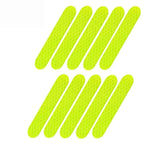 50/10PCS Helmet Safety Warning Reflective Stickers Strip Waterproof High Visibility Reflector Tape For Night Riding Walking Car