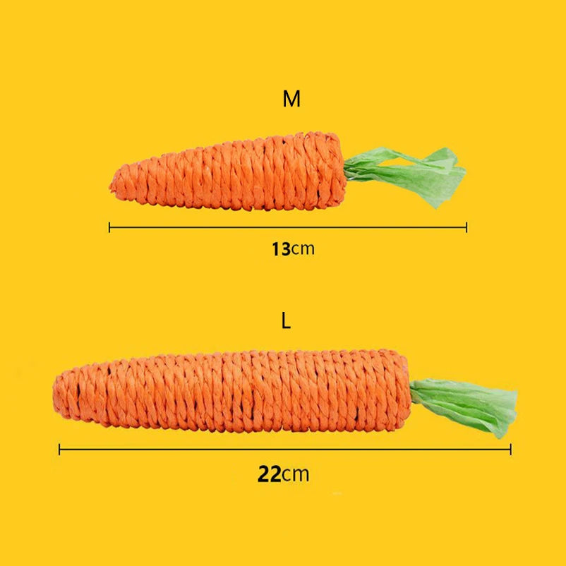 Sound Carrot Cat Toy | Teething & Anti-Bite Cuddle Stick for Cats