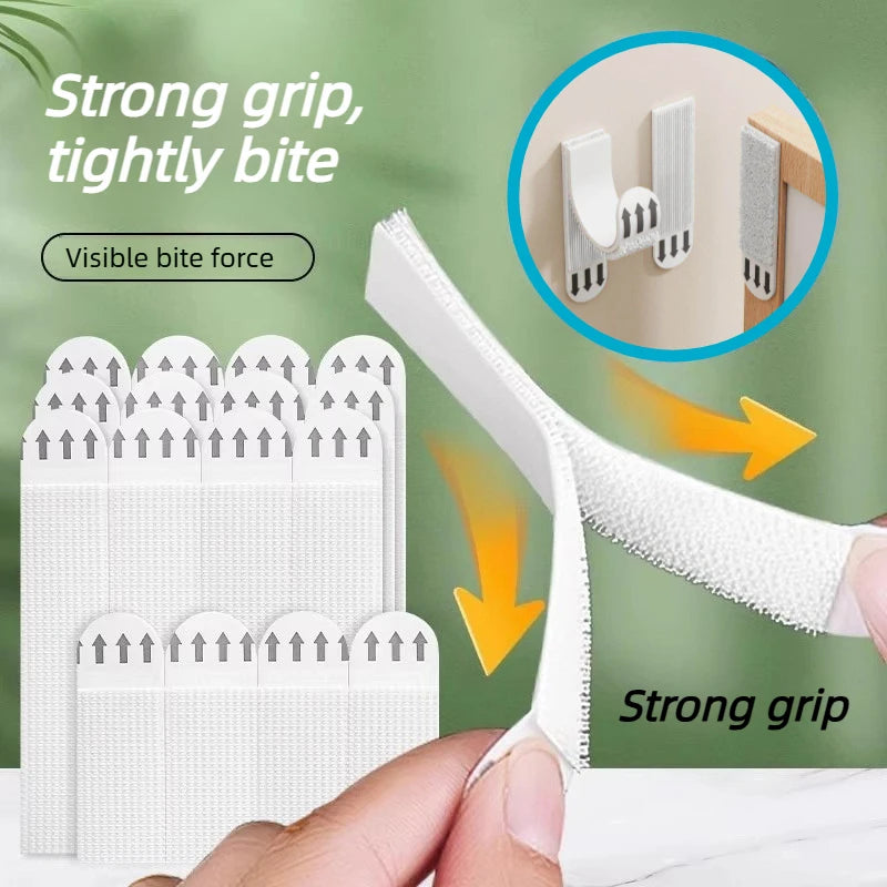Heavy Duty Non Perforated Hanging Picture Strip - Easy to Use Non Trace Frame Adhesive Buckle Accessories Wall Hooks