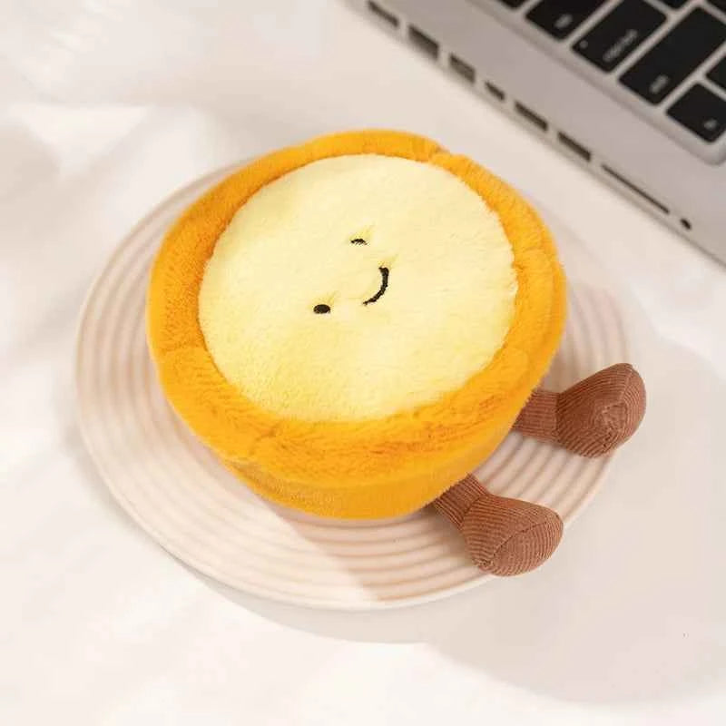 Cute Dessert Series Plush Toy Stuffed Food Cake,Egg Tart,Waffle,Pancake,Macaron,éclair Soft Doll Home Decor Gift for Children