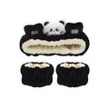 3Pcs Set Makeup Headband Wristband Set Cute Animal Face Wash Cleaning Spa Hairhand for Women