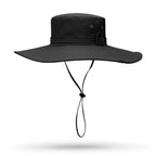 12cm Large Brim Women Sun Hat Summer Solid Color Fold Up The Cowboy Hat Waterproof Outdoor Hiking Camping Mountain Bucket Cap