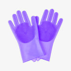 Pet Grooming Cleaning Gloves Dog Cat Bathing Shampoo Glove Scrubber Magic Dishwashing Cleanner Sponge Silicon Hair Removal Glove - WTN Essentials 