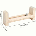 1 Set Adjustable Paracord Bracelet Making Kit, U-Shaped Wooden Frame, DIY Jewelry Crafting Tool, Ideal for Hobbyists