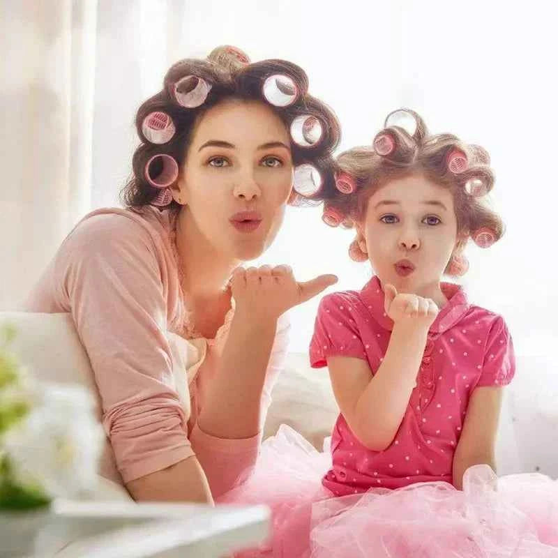 Hair Rollers Self Grip Hook Hair Curlers Heatless Roller Salon Dressing Curlers Jumbo Size Sticky Hair Styling Tools