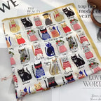 2025 Silk Shawl Print Headscarf Cat Hair Wrap Neckerchief Female Satin Square Scarf For Women Headband Foulard Hijab Bandana